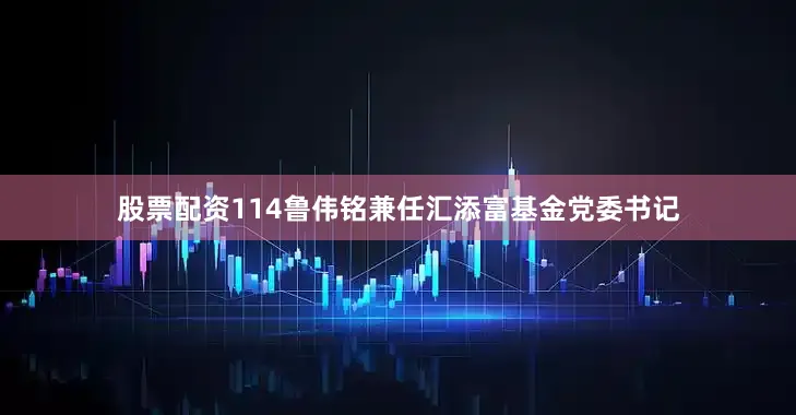 股票配资114鲁伟铭兼任汇添富基金党委书记