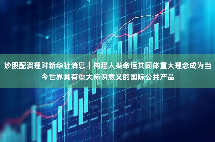 炒股配资理财新华社消息｜构建人类命运共同体重大理念成为当今世界具有重大标识意义的国际公共产品